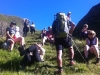 Gruppe macht Pause
